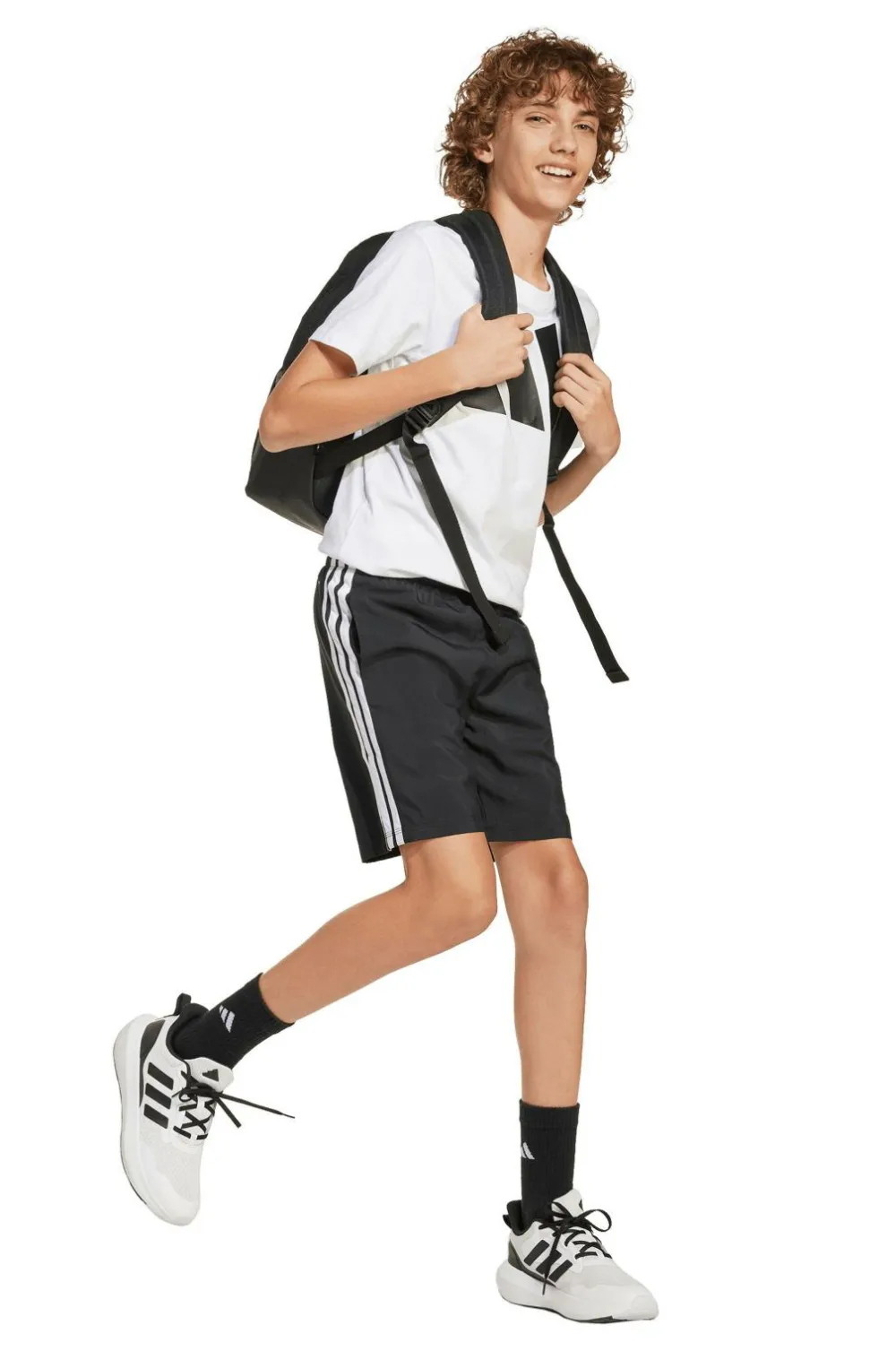 adidas Sport Performance Træningstøj>Træningsshorts J 3S WV SH Black/white