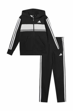 adidas Sport Performance Træningstøj>Træningssæt J 3S Tib FL TS Black/white/gretwo