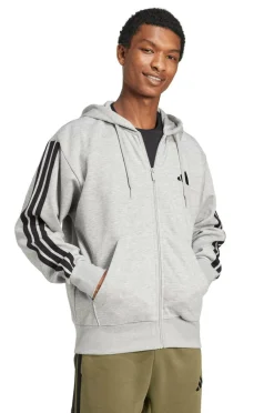 adidas Sport Performance Hættetrøje M 3S FL FZ HD Mgreyh/black Clearance