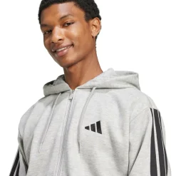 adidas Sport Performance Hættetrøje M 3S FL FZ HD Mgreyh/black Clearance