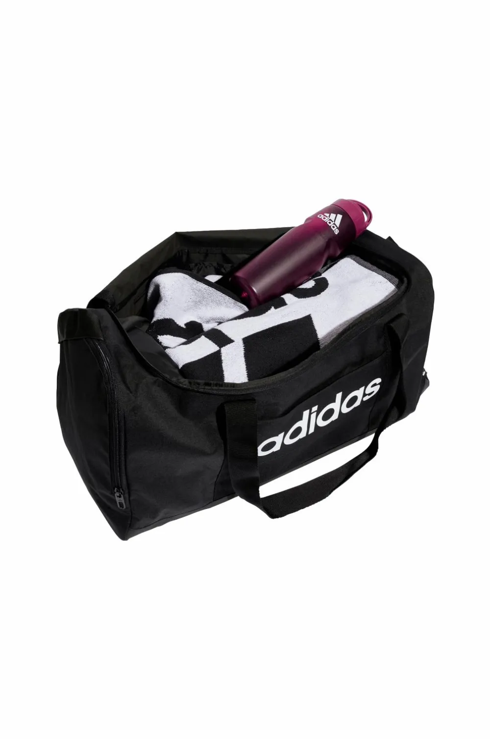 adidas Sport Performance Tasker|Tasker>Duffelbag Linear Duffel M Black/black/white