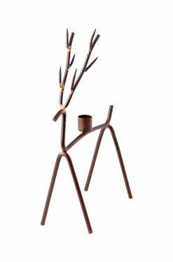 Affari of Sweden Lysestage Oh Deer Rust/messing-farve Online