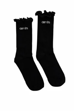 Aim'n Strømper Frill Logo Socks Black Sale