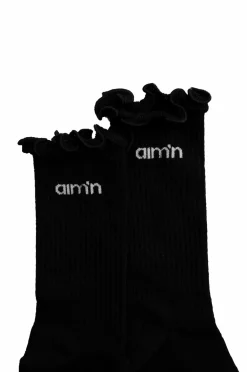 Aim'n Strømper Frill Logo Socks Black Sale