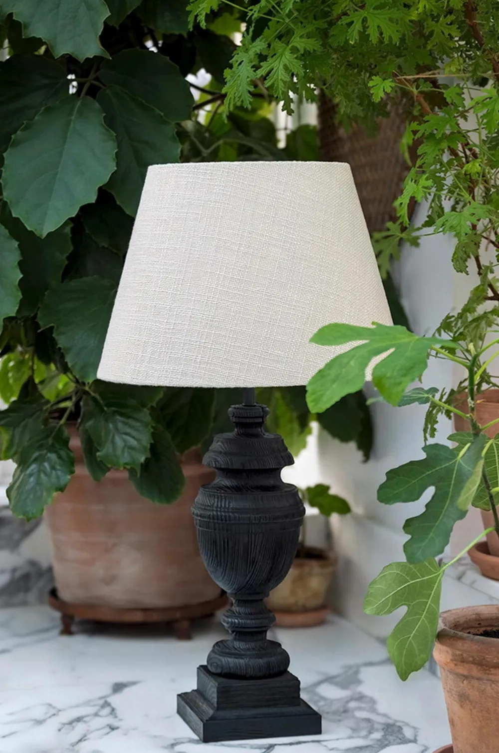 Alde & Lind Lampefødder>Lampefod Charlotte H42,5 Sort