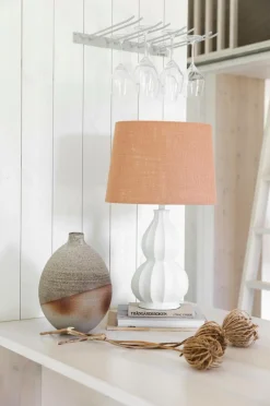 Alde & Lind Lampeskærm Alice D35 oval Grain Corall Hot