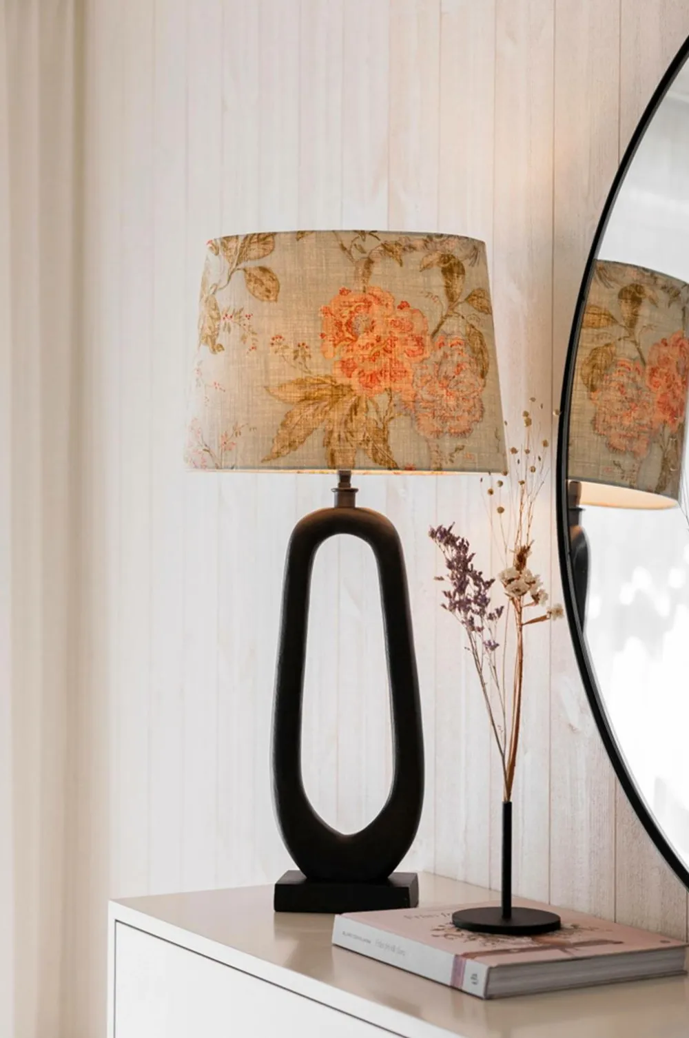 Alde & Lind Lampeskærme>Lampeskærm Alice D35 oval Flower Grøn