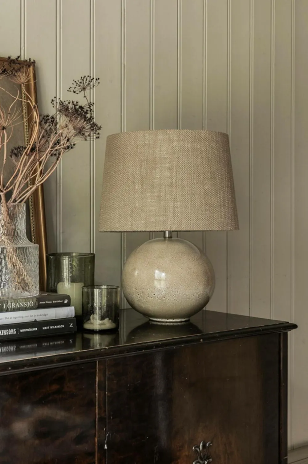 Alde & Lind Lampeskærme>Lampeskærm Alice D35 oval Grain Muldvarp