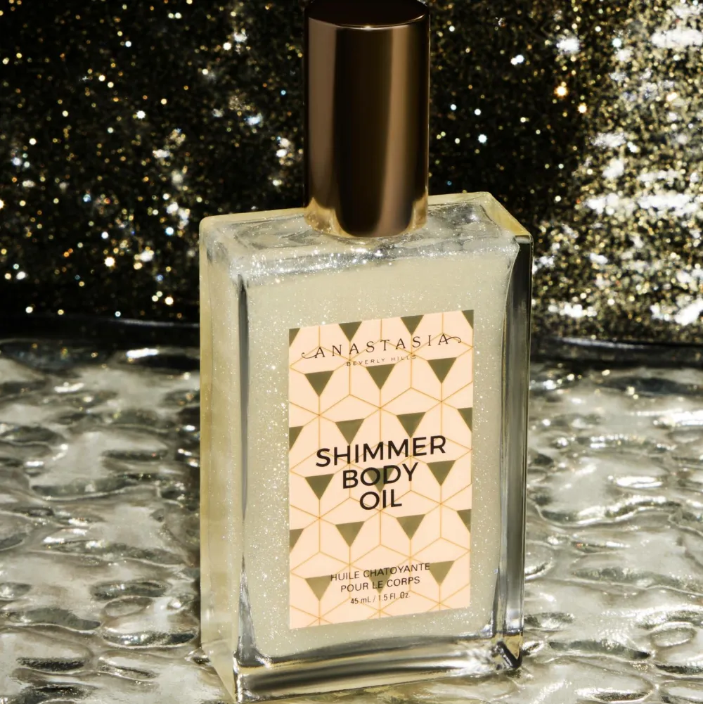 Anastasia Shimmer Body Oil White New