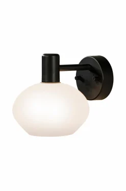 Aneta Lighting Badeværelseslampe Elba Sort/opal hvid Discount