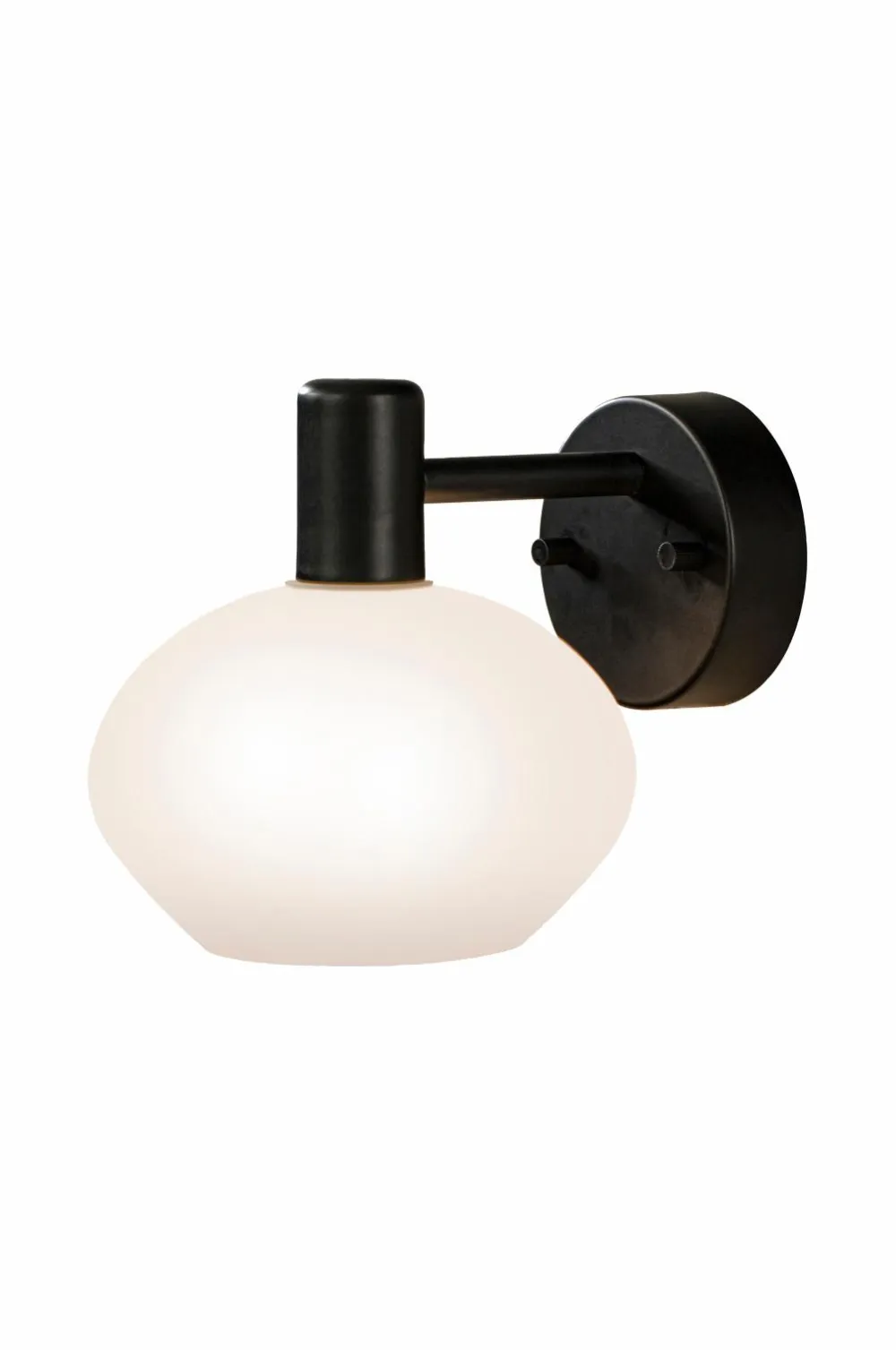 Aneta Lighting Badeværelseslampe Elba Sort/opal hvid Discount