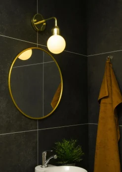 Aneta Lighting Badeværelsesbelysning>Badeværelsesbelysning Florens Mässinghvid