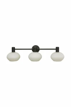 Aneta Lighting Badeværelseslampe Elba Sort/opal hvid Sale