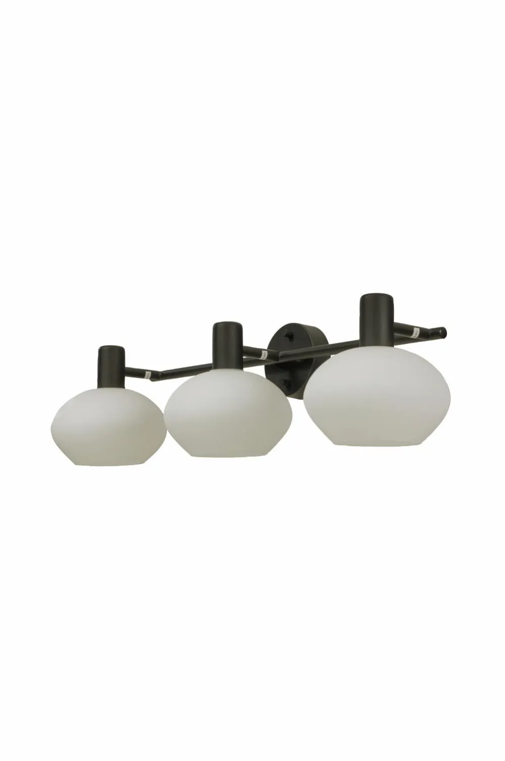 Aneta Lighting Badeværelseslampe Elba Sort/opal hvid Sale