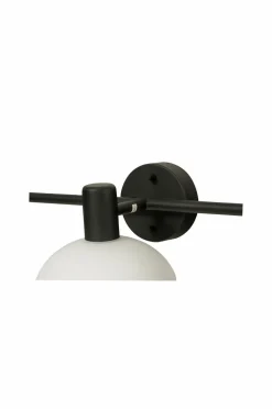 Aneta Lighting Badeværelseslampe Elba Sort/opal hvid Sale