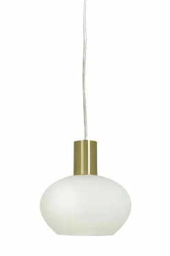 Aneta Lighting Pendel BELL Mat messing/hvid