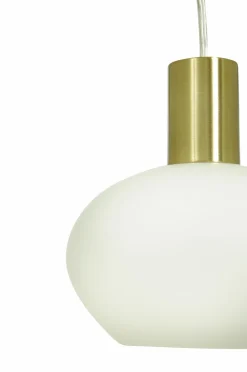 Aneta Lighting Pendel BELL Mat messing/hvid
