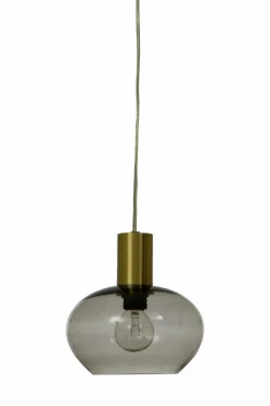 Aneta Lighting Pendel BELL Mat messing/røg New