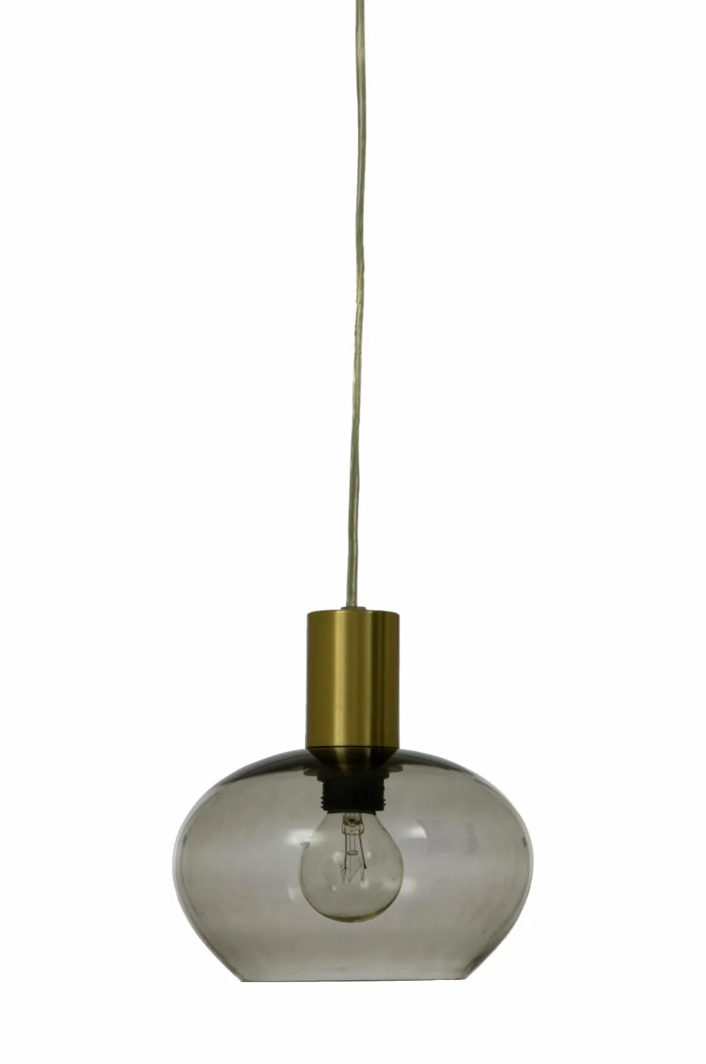 Aneta Lighting Pendel BELL Mat messing/røg New
