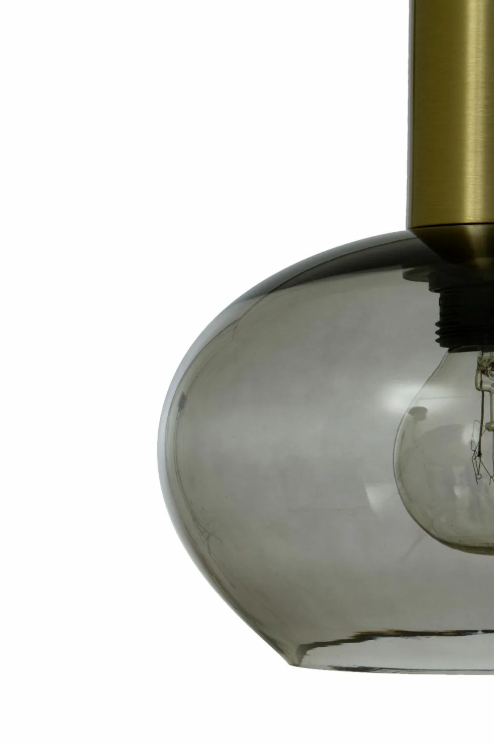 Aneta Lighting Pendel BELL Mat messing/røg New