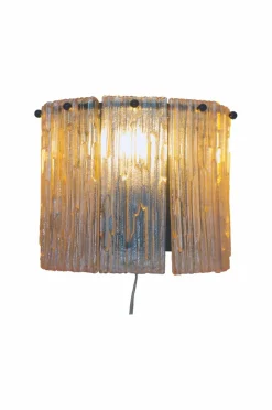 Aneta Lighting Væglampe Abelone sort/rav Discount