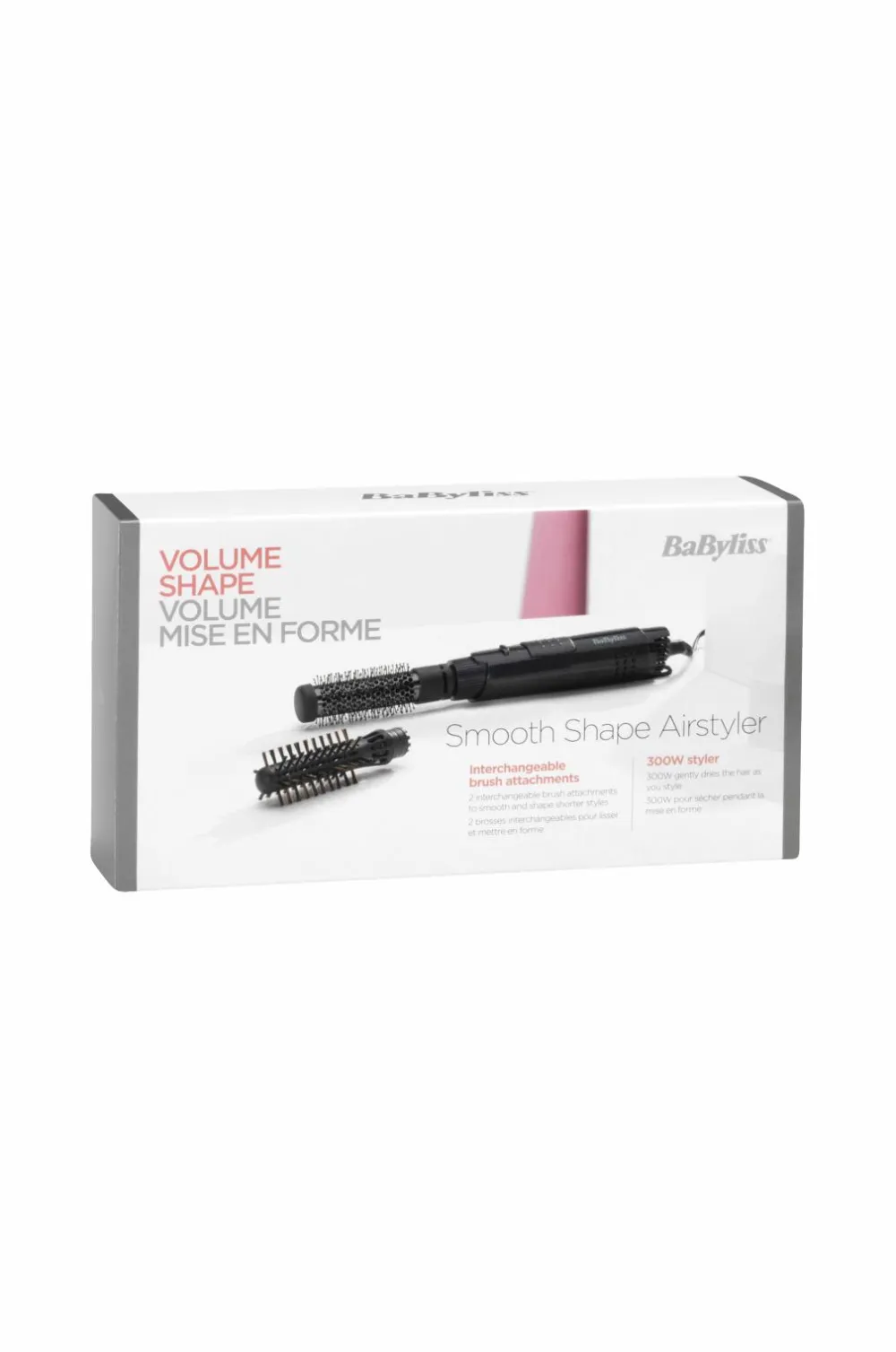 BaByliss Varmluftsbørste Smooth Shape 300W AS86E No color