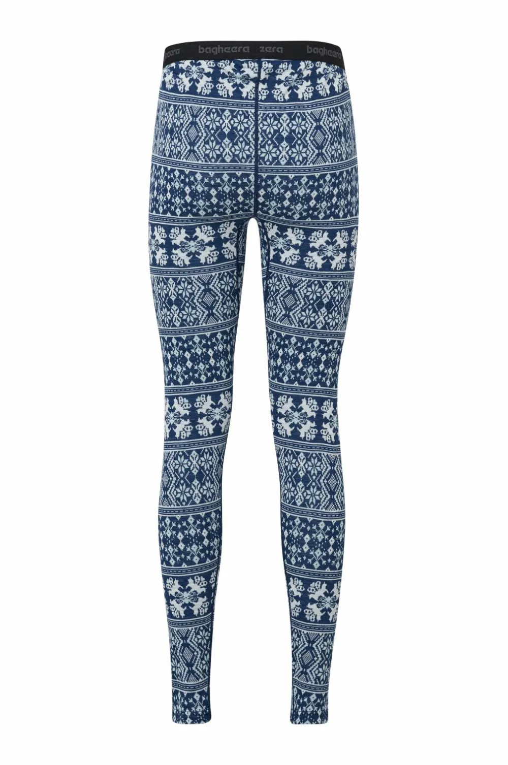 Bagheera Lange underbukser Merino Dalecarlian Pants W Navy/Turquoise Best