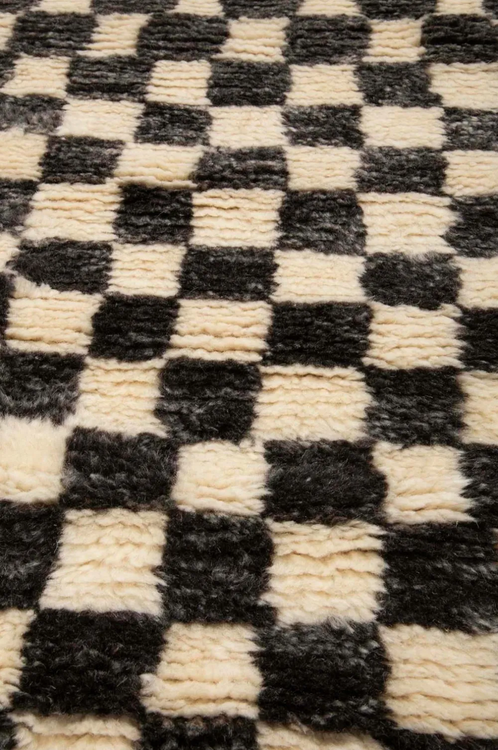 Bargi Uldtæpper>Uldtæppe Berber Chess 84x209 cm Brun