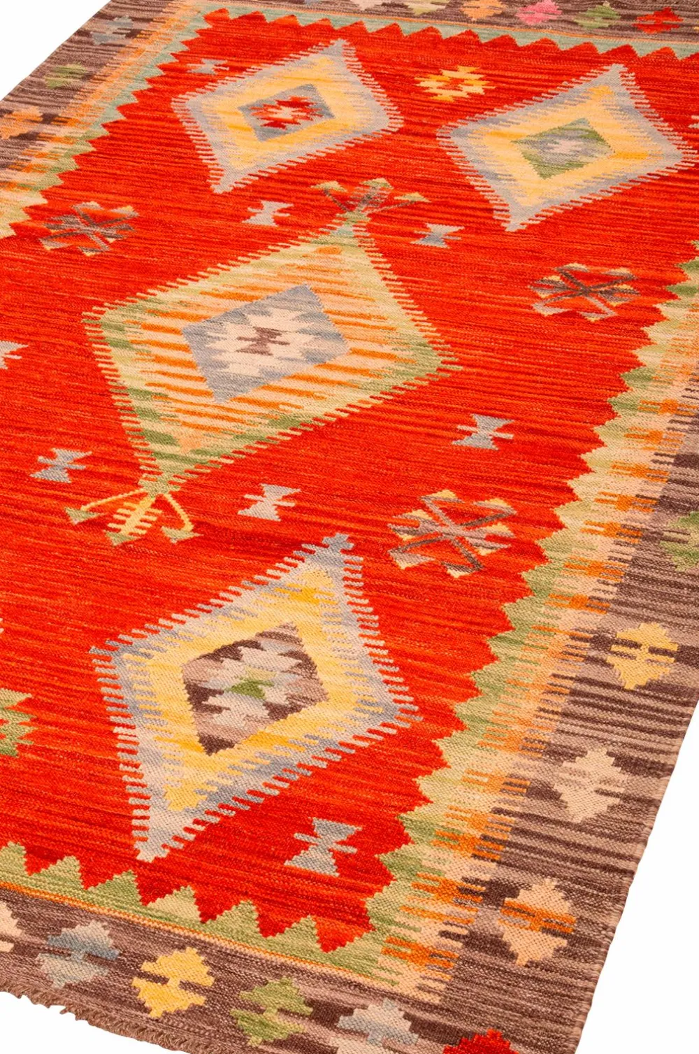 Bargi Uldtæpper|Fladvævede Tæpper>Uldtæppe Kelim 173x250 cm Multi