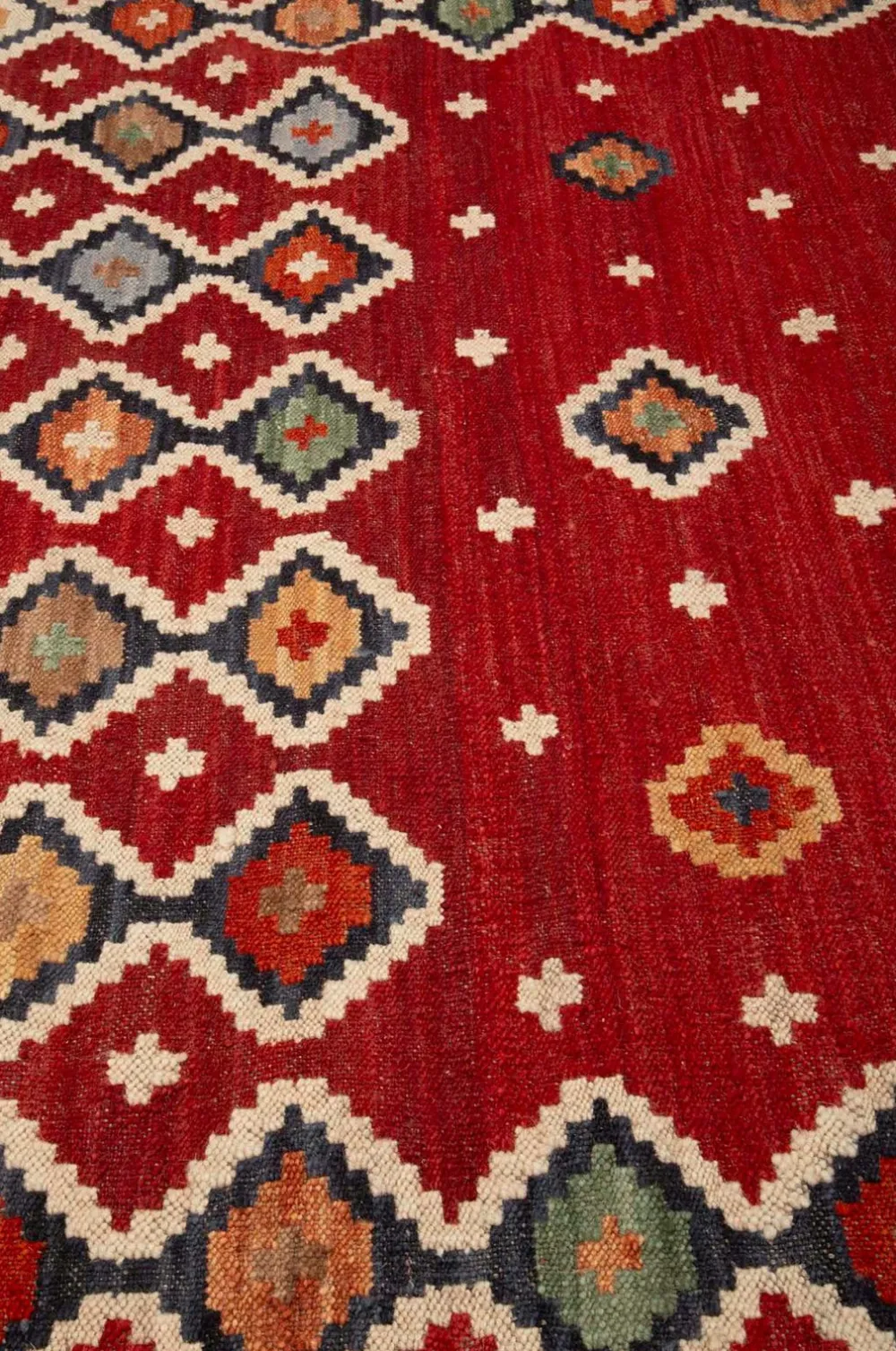 Bargi Uldtæppe Kelim Multi 205x303 cm Rød New