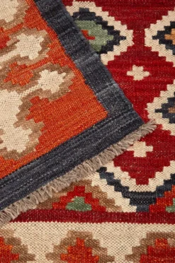 Bargi Uldtæppe Kelim Multi 205x303 cm Rød New