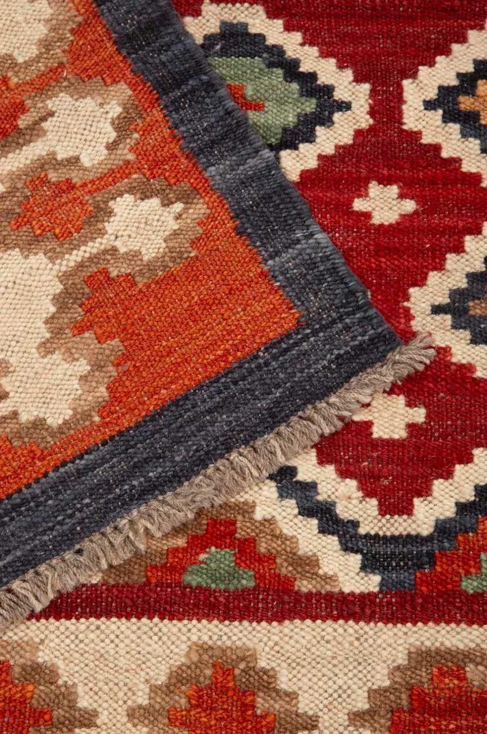Bargi Uldtæppe Kelim Multi 205x303 cm Rød New