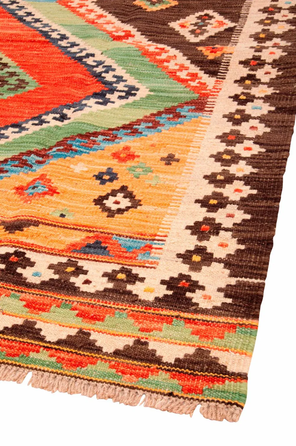 Bargi Uldtæpper|Fladvævede Tæpper>Uldtæppe Kelim 200x291 cm Multi