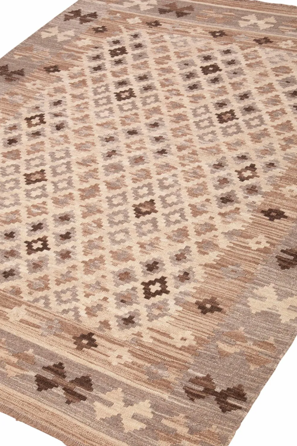 Bargi Uldtæpper>Uldtæppe Kilim Raw 175x228 cm Grå