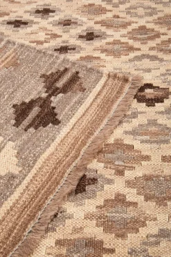 Bargi Uldtæpper>Uldtæppe Kilim Raw 180x224 cm Grå