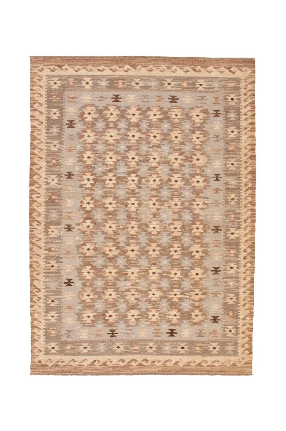 Bargi Uldtæpper>Uldtæppe Kilim Raw 205x291 cm Grå