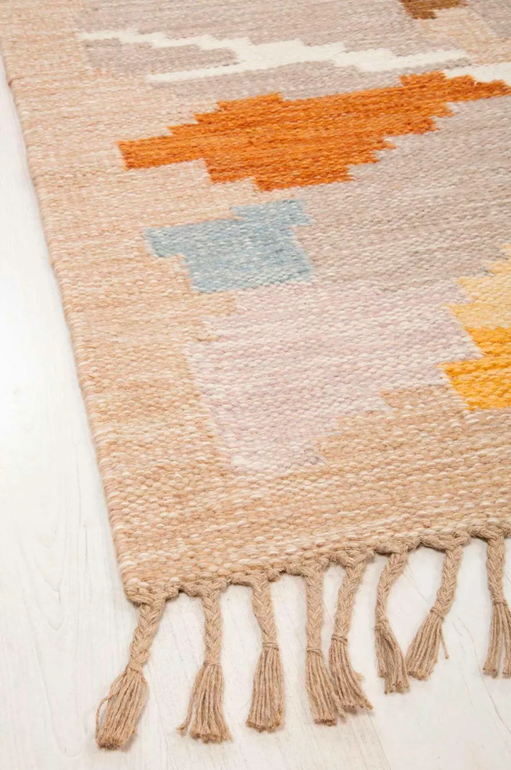 Bargi Uldtæpper>Uldtæppe Röllakan 250 x 350 cm Beige