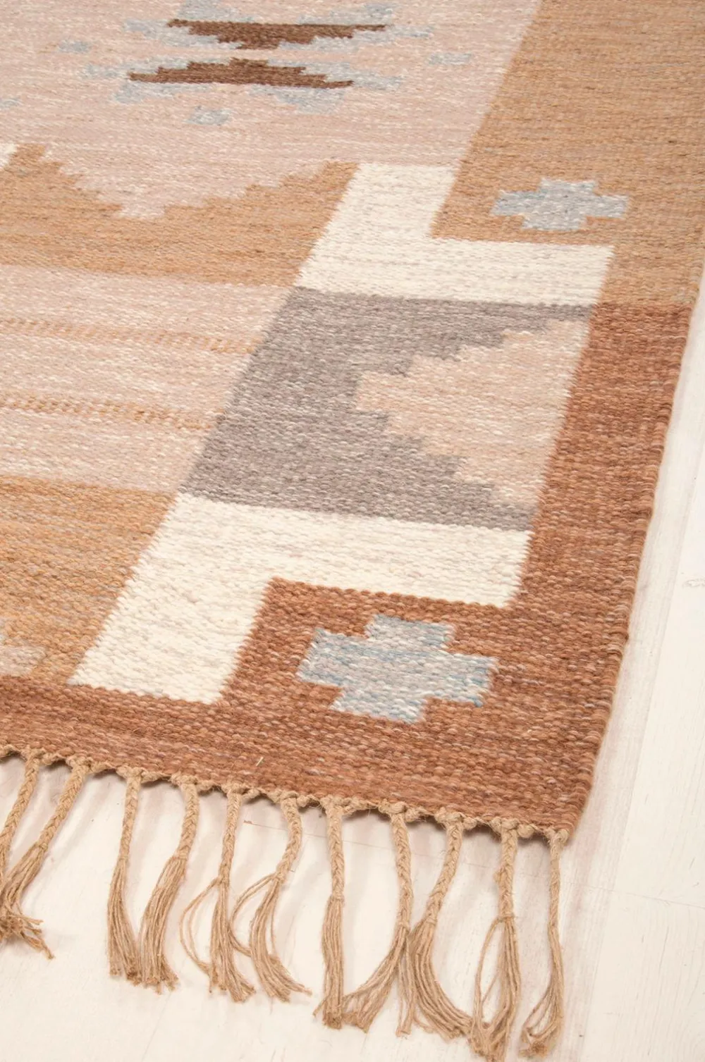 Bargi Uldtæpper>Uldtæppe Röllakan 250 x 350 cm Beige