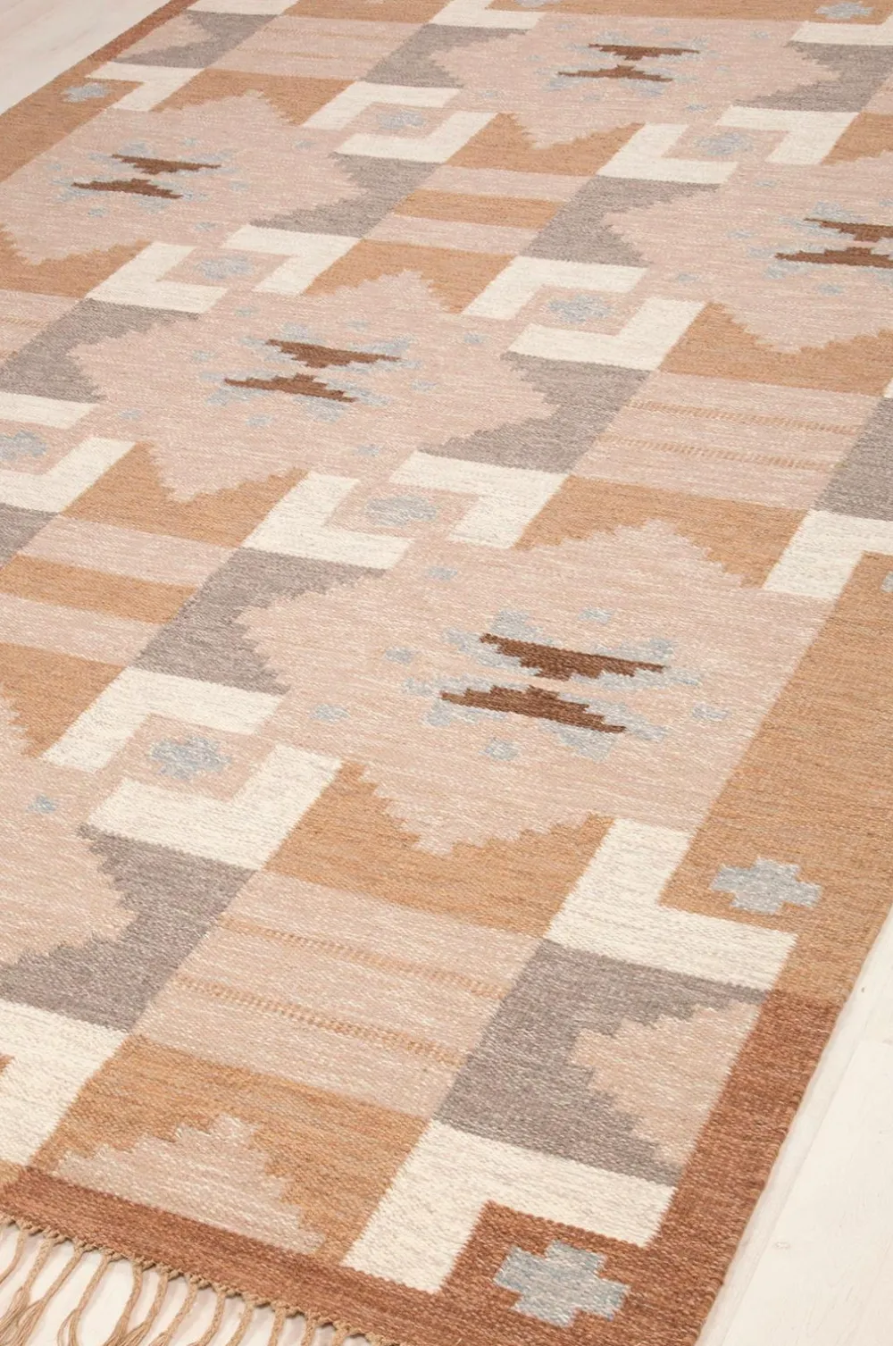 Bargi Uldtæpper>Uldtæppe Röllakan 250 x 350 cm Beige