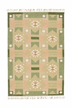 Bargi Uldtæpper>Uldtæppe Röllakan 250 x 350 cm Grøn