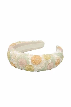 Becksöndergaard Hårbøjle Carna Wide Beaded Hairbrace Birch white New