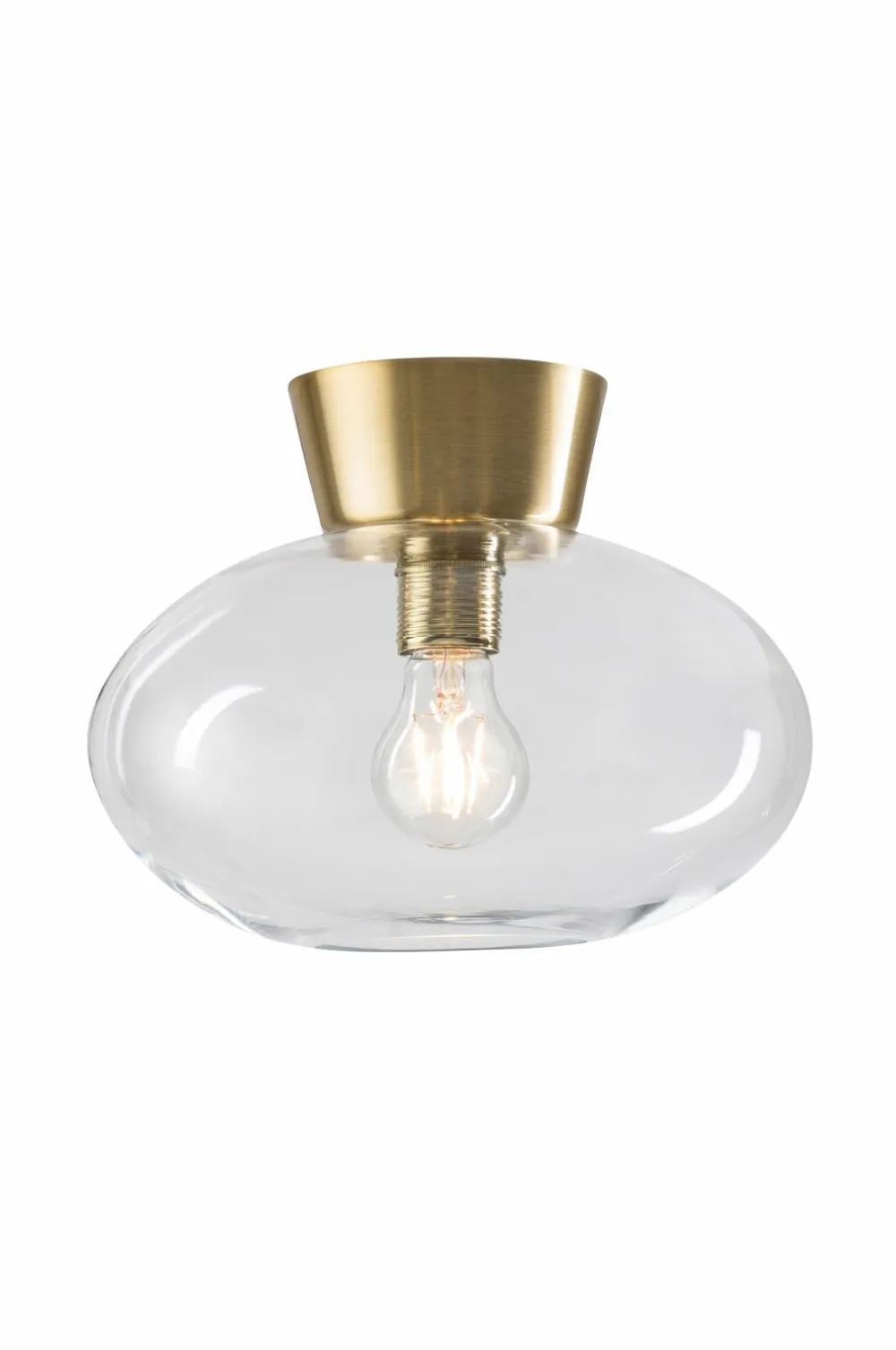 Belid Badeværelsesbelysning>Plafond Bullo diameter 27 Messing/klar glas