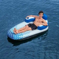 Bestway Loungemadras Hydro Force Indigo Wave Lounge 1,91 m x 1,07 m Discount