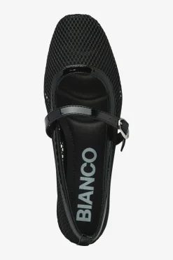 Bianco Ballerinasko biaLilja Mary Jane Mesh Black Hot