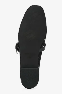 Bianco Ballerinasko biaLilja Mary Jane Mesh Black Hot