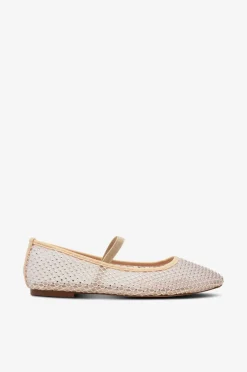 Bianco Ballerinasko biaLilja Mesh Ballerina Off white Outlet