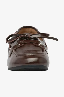 Bianco Loafers biaMarlene Boat Shoe Faux Leather Brown Clearance