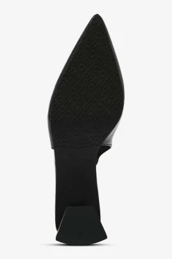 Bianco Sandaler med hæl biaMaralyn Slingback Patent Black Outlet