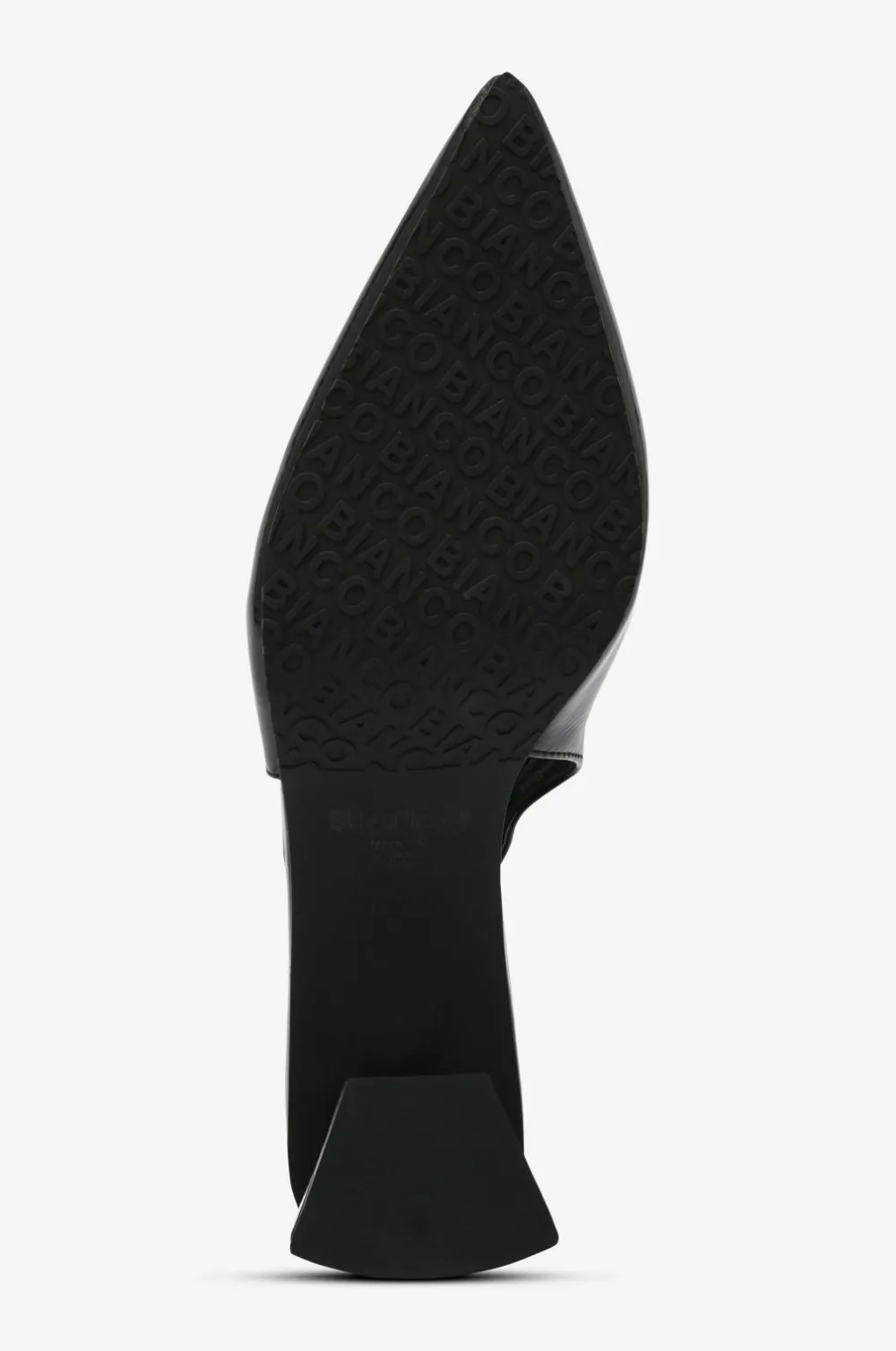 Bianco Sandaler med hæl biaMaralyn Slingback Patent Black Outlet