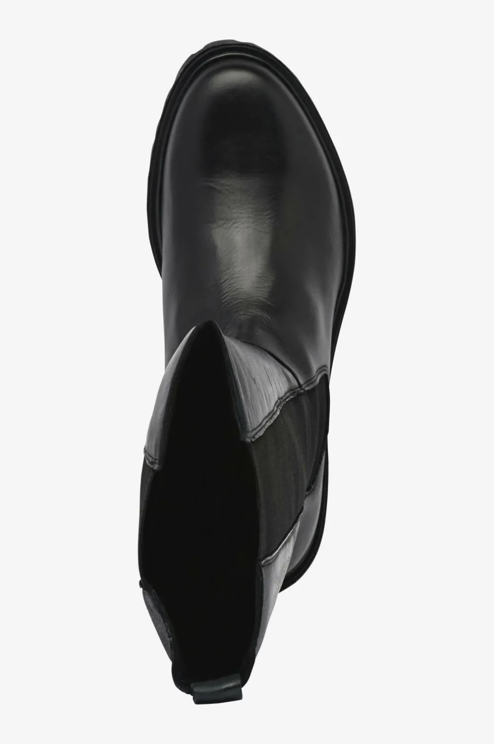 Bianco Støvle biAgina Knee High Chelsea Boot Smooth Leather Black New